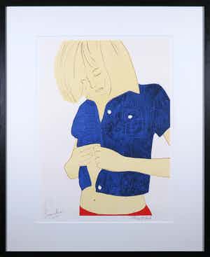 Emilio Kruithof - Zeefdruk, Ritual - Ingelijst verkocht voor € 200!