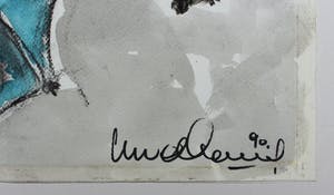Niet of onleesbaar gesigneerd - aquarel / houtskool - 1990 kopen? Bied vanaf 1!