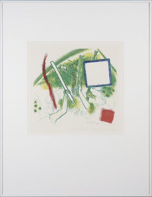 Roger Raveel - Ets, Optocht - Ingelijst kopen? Bied vanaf 600!