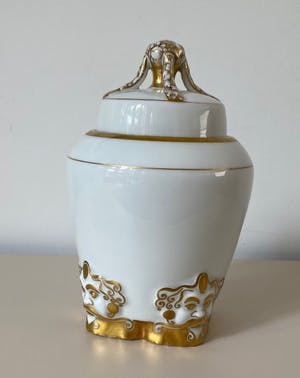 Hutschenreuther - Jugendstil koekjespot - ontwerp Prof. Fritz Klee Kunstabteilung kopen? Bied vanaf 85!