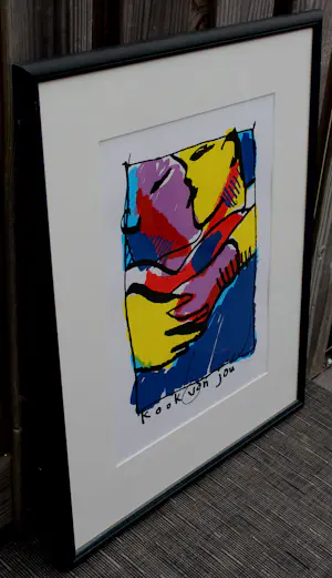 Herman Brood - Ingelijste zeefdruk: Kook van jou (laatste exemplaar!) kopen? Bied vanaf 750!