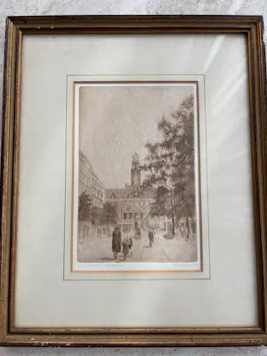 Buy Jan Rozeboom - Set van 2 originele gesigneerde etsen? Bid from 100!