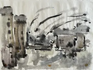 Jan Doms - TWEE AQUARELLEN kopen? Bied vanaf 49!