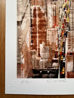 Gottfried Salzmann - Gesigneerde giclée - "NY Perspective I" - EA kopen? Bied vanaf 125!