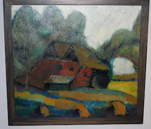 Pieter Briels - boerderij - 1962 - olieverfschilderij kaufen? Bieten Sie von 20!