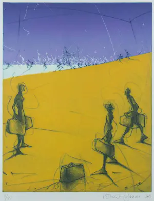 Ronald Tolman - Ets, Optocht - Ingelijst kopen? Bied vanaf 80!