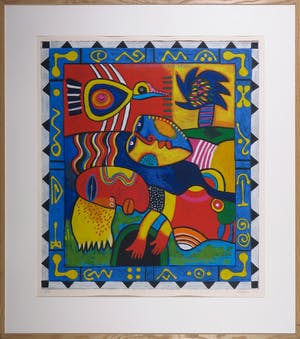 Clemens Briels - Zeefdruk, Des Caribean - Ingelijst (Zeer Groot) kopen? Bied vanaf 150!