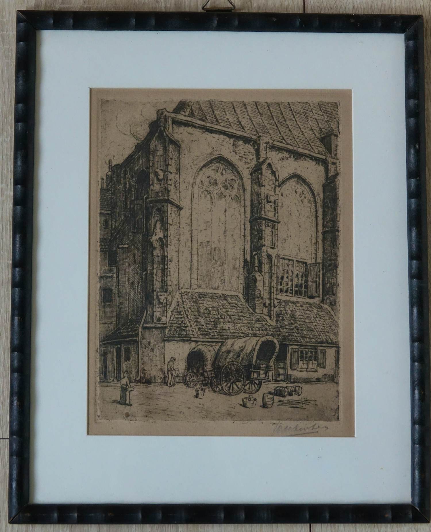 AcheterJan Antonius van Schooten - Kerkplein bij de Cunerakerk Rhenen? Enchérissez de 30!