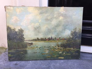 Toon Verplak - C5025, Plasgezicht met waterlelies kopen? Bied vanaf 100!