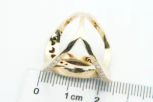 31- Exclusieve AL-CORO 18krt rosé goud & diamanten (1.20ct)  design ring kopen? Bied vanaf 1180!