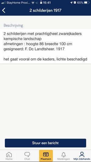 Niet of onleesbaar gesigneerd - H. Van Geffen (20e eeuw) - Riviergezicht kopen? Bied vanaf 1!