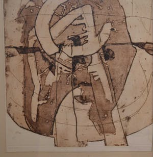 Cees Kortlang - ets, abstract kopen? Bied vanaf 65!