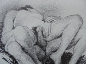 Aat Veldhoen - Erotische scène - rotagravure - 1964 kopen? Bied vanaf 1!