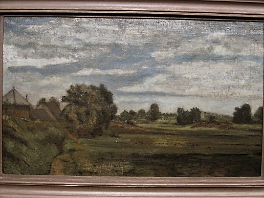 Niet of onleesbaar gesigneerd - impressionistisch olieverf "landschap bij Belfeld Limburg" kopen? Bied vanaf 1!