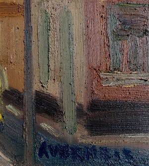 Alfons Vermeir - Stadsgezicht, olieverf op doek (netjes ingelijst) kopen? Bied vanaf 250!