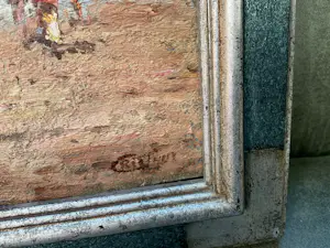 Francis Cristaux - Flaneren op het strand. kopen? Bied vanaf 200!