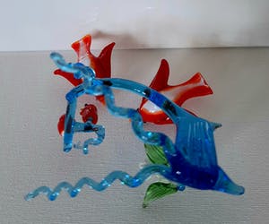 Niet of onleesbaar gesigneerd - Glas -Vogels familie kopen? Bied vanaf 1!