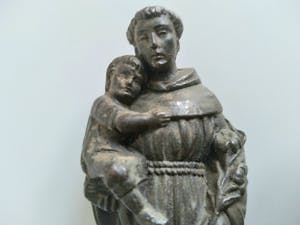 Brons (Onbekend) - oud verbronsd beeld van Antonius van Padua kopen? Bied vanaf 1!