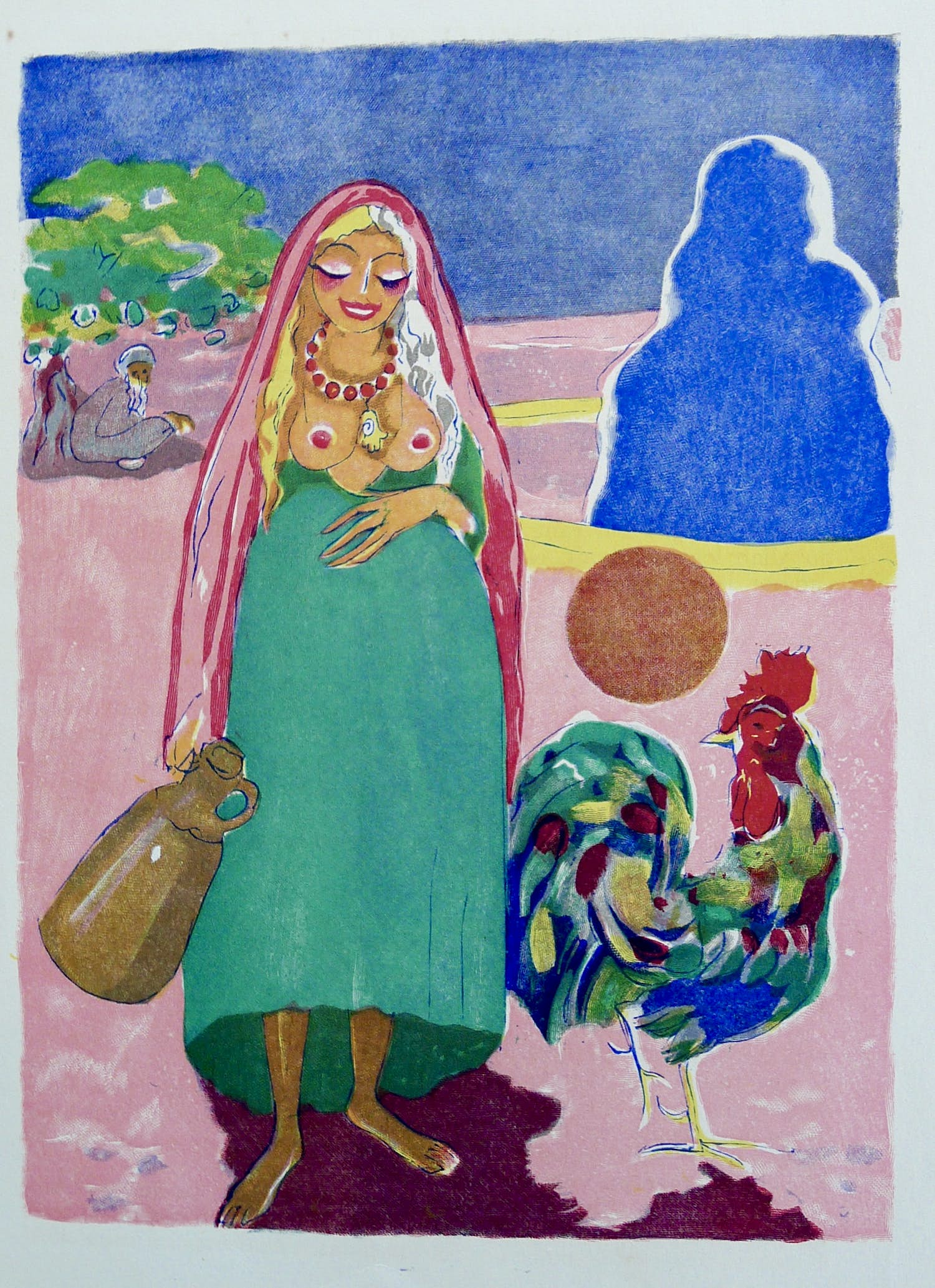 Kees van Dongen - Gravure 1001 nacht: 'Farizade et l'Oiseau parleur' kopen? Bied vanaf 15!