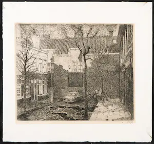 Jan van Dijk (Geb. Den Haag) - Ets, Zonder titel kopen? Bied vanaf 20!