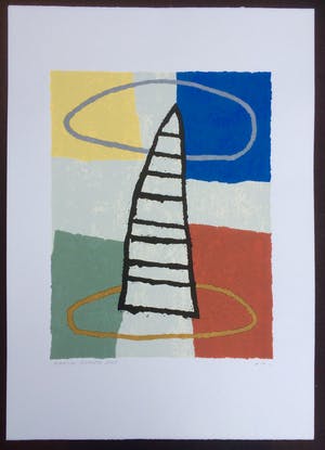 Harrie Gerritz - Toren in landschap - 2005. kopen? Bied vanaf 85!