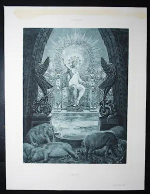 Louis Chalon - Circe (Kirke) - 1888 - mooi ingelijst kopen? Bied vanaf 50!