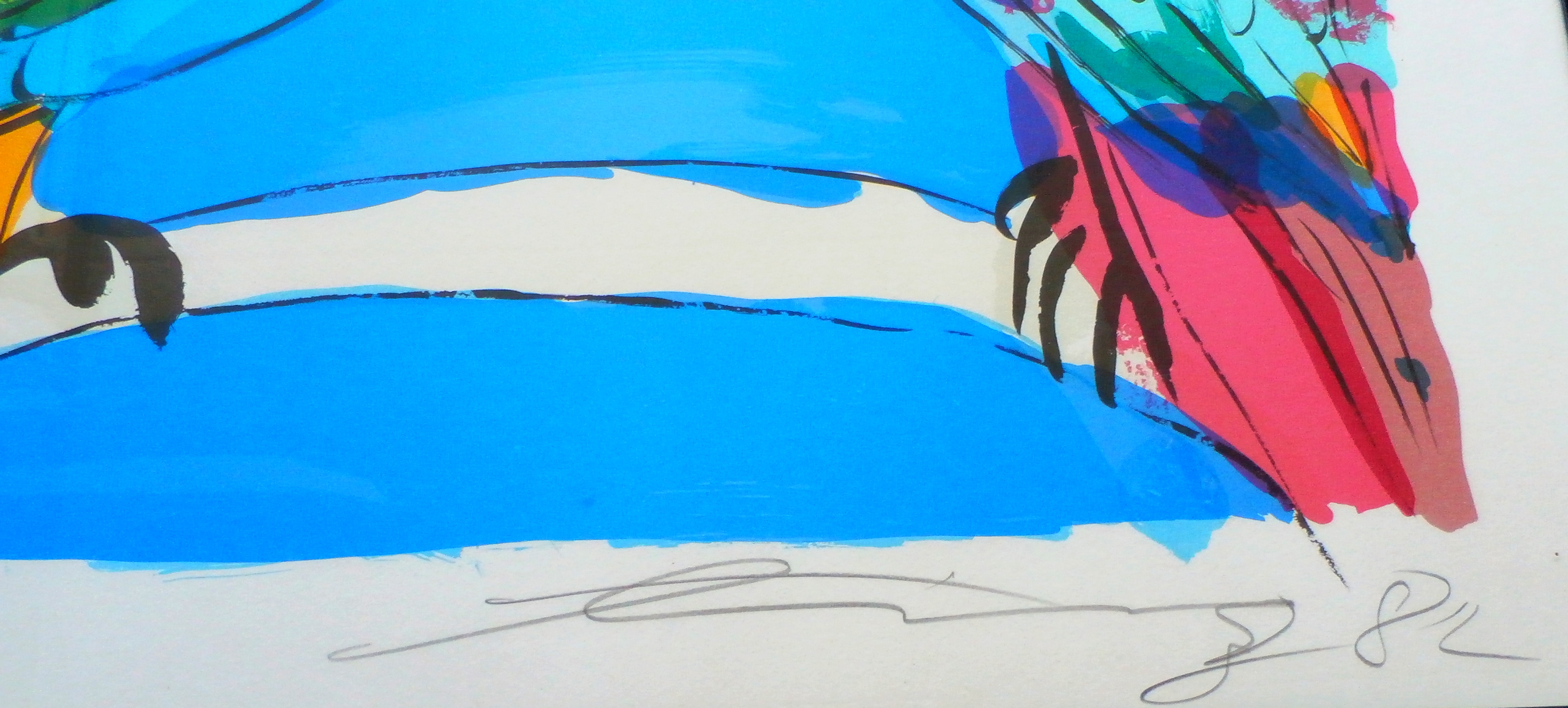 Walasse Ting - ingelijste litho: two parrots - 1982 kopen? Bied vanaf 499!