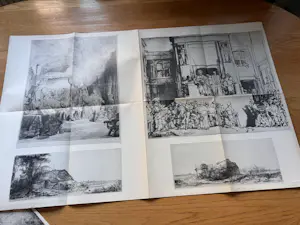 Rembrandt van Rijn - Alle etsen van Rembrandt van Rijn, afgebeeld op ware grootte kopen? Bied vanaf 20!
