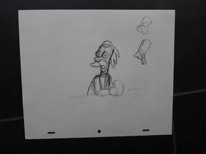 Matt Groening - originele productie tekening, The Simpsons, Lenny kopen? Bied vanaf 1!