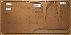 Rinus van der Neut - Olieverf op hardboard, Woudrichem II (nr. 3) - Ingelijst (Groot) kopen? Bied vanaf 1!