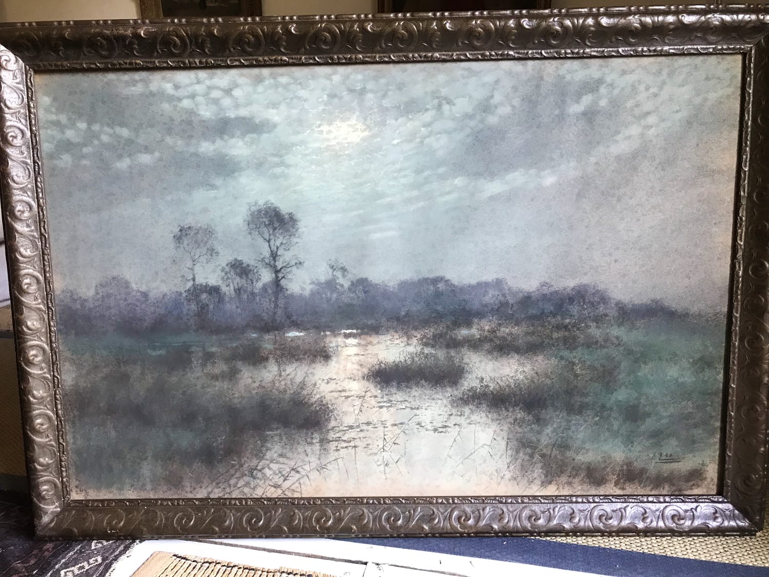 Gerard Cox (sr.) - Avondstemming in het ven. Landschap met opkomende maan kopen? Bied vanaf 1!