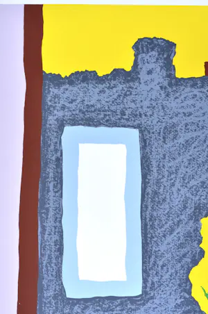 Roger Raveel - Geluidloze tuin - Zeefdruk - Gesigneerd - 42x55 cm - 1977 kopen? Bied vanaf 1350!