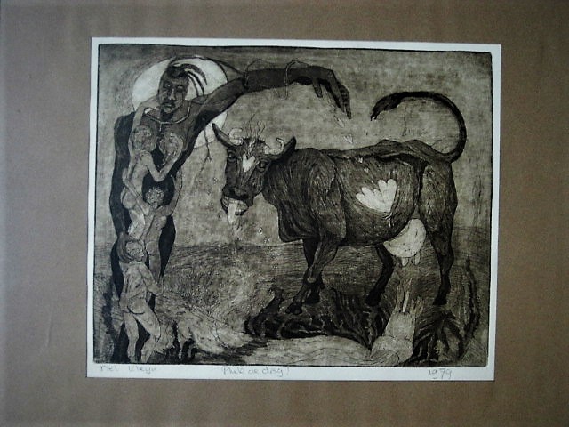 Nel Kleijn - Fraaie Ets/Aquatint 1e staat "Pluk de Dag" gesigneerd 1979 kopen? Bied vanaf 1!