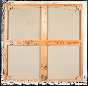 Henk Hubenet - Olieverf op doek, Geometrisch-abstracte compositie kopen? Bied vanaf 1!