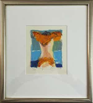 Richard Smeets - Zeefdruk in lijst, handgesigneerd verkocht voor € 25!