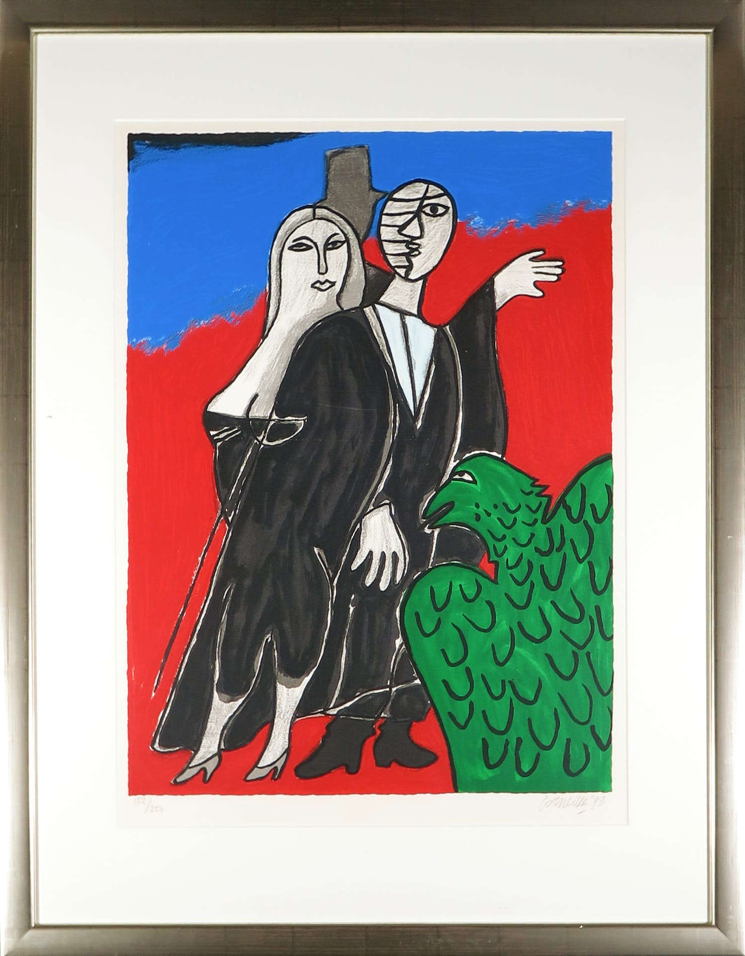 Corneille - Zeefdruk, Phantom of the Opera - Ingelijst (Groot) verkocht voor € 1!