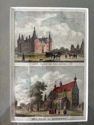 Abraham Rademaker - Helmond / Benderen - Handgekleurde Gravure, Ingelijst kopen? Bied vanaf 30!