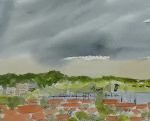 Franklin Meijer - Terschelling - Haven West met Brandaris kopen? Bied vanaf 75!