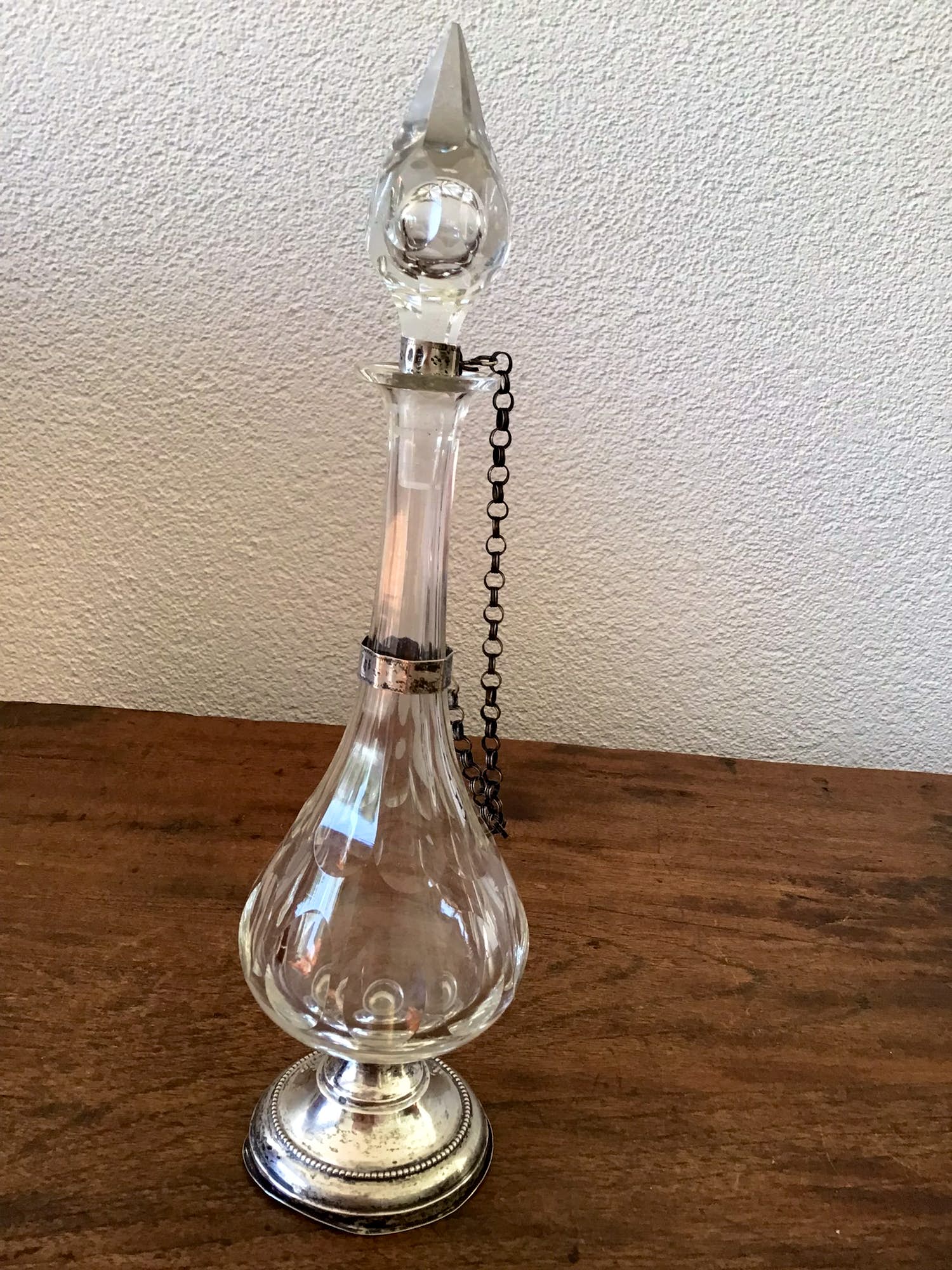Niet of onleesbaar gesigneerd - Kristal karaf met zilver, gemerkt kopen? Bied vanaf 1!