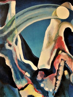 Frank Reyn - (vader van Halina) GROOT Expressionistisch olieverf "het maken van de Maan" kopen? Bied vanaf 30!