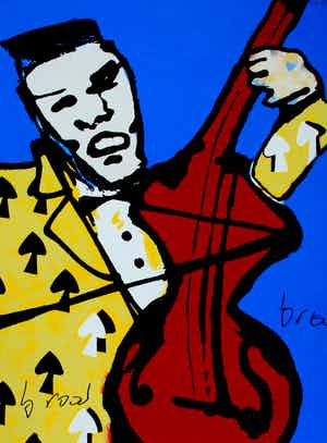 Herman Brood - Ingelijste zeefdruk: Cello verkocht voor € 295!