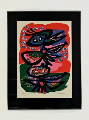 Anton Rooskens - Ingelijste litho: 'Abstract' - 1973 kopen? Bied vanaf 399!