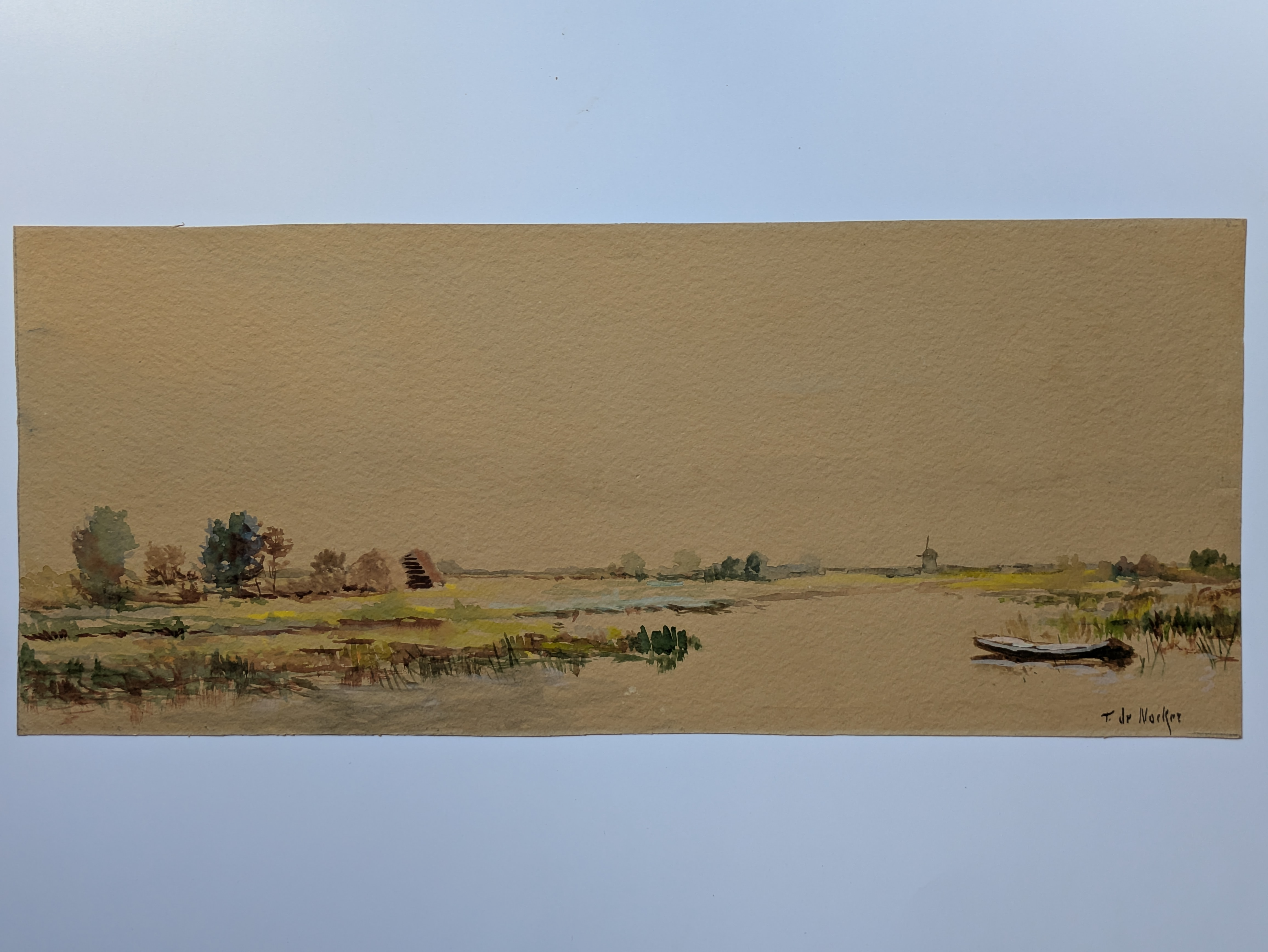 Buy Frans de Nocker - Polderlandschap? Bid from 20!