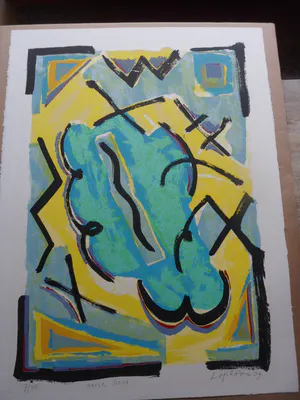 Bettina Lopetro - Zeefdruk. Titel, "Horse Head". kopen? Bied vanaf 20!
