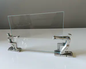 Corry Ammerlaan - Modernistische verzilverde houders met glazen frame kopen? Bied vanaf 1!