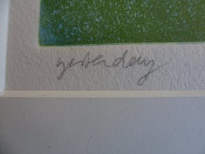 Koosje Wagenaar - Litho, titel, "Yersterday ". kopen? Bied vanaf 30!