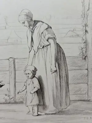 Jozef Israëls - Vissersfamilie. kopen? Bied vanaf 20!