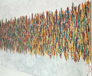 John Foppen - Rapsody In - TQ - Red - Gold ........ # K03 . XL. GROOT. verkocht voor € 179!