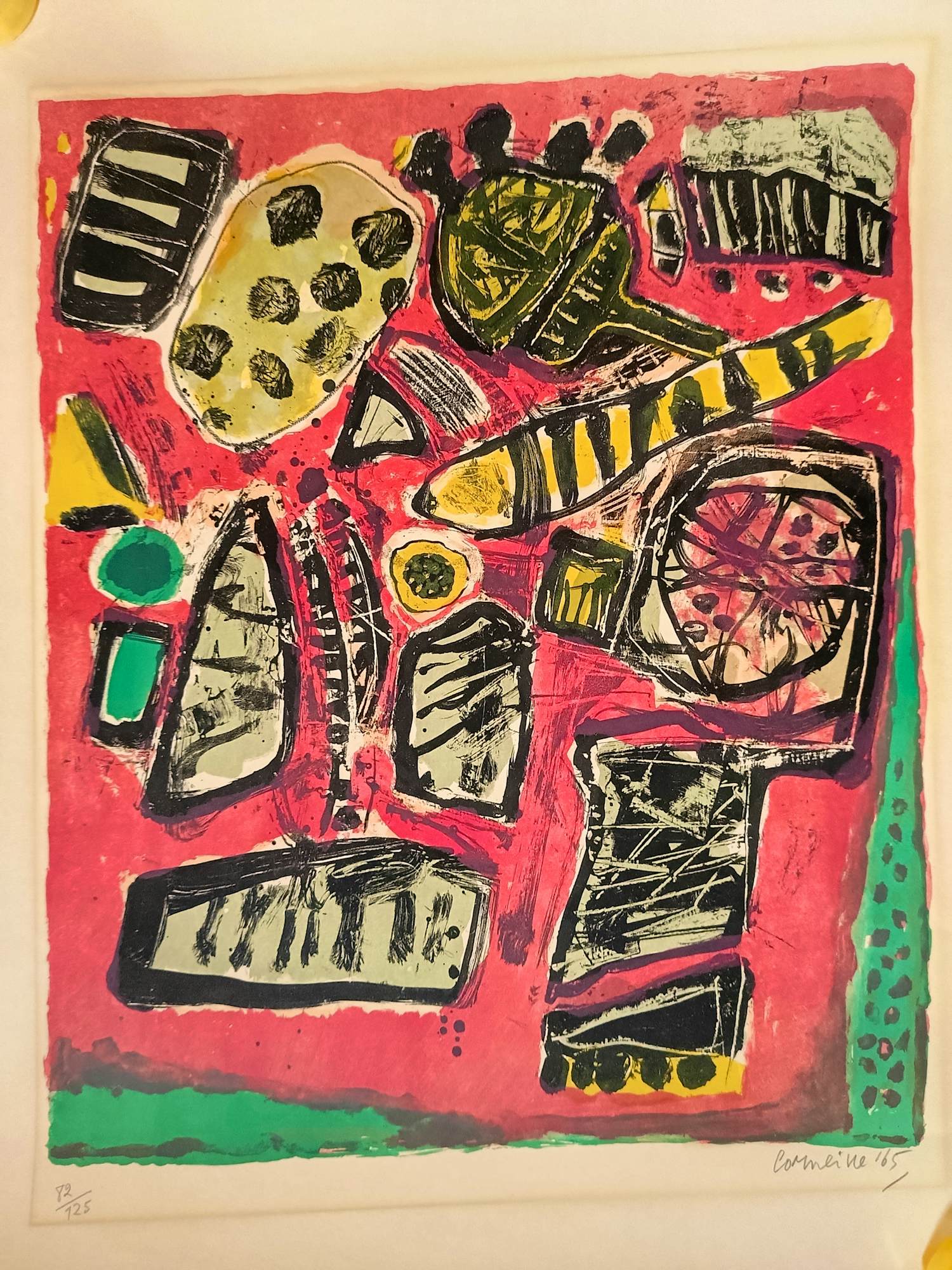 Corneille - "Été Incendiaire" - Zeldzame Antieke Litho uit 1965 kopen? Bied vanaf 599!