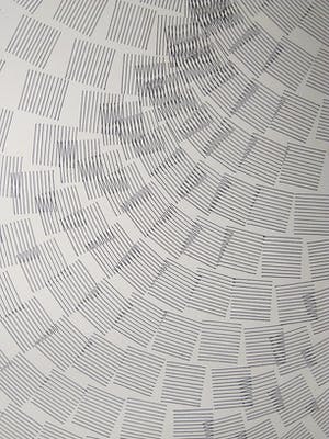 Peter ten Hoorn - Variatie op Ritme 7 - Abstracte lijntekening kopen? Bied vanaf 1!